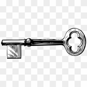 Drawing Line Art Skeleton Key - Skeleton Key Clip Art, HD Png Download - skeleton key png