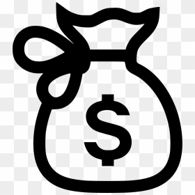 Bag Money - Icon Kantong Uang Png, Transparent Png - bag of money png