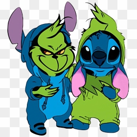 Best Friends Baby Grinch And Stitch Long Shirt, Sweater, - Grinch And Stitch, HD Png Download - grinch png