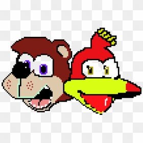 Banjo Kazooie Pixel Duo Remake - Banjo Kazooie Kazooie Pixel, HD Png Download - banjo kazooie png