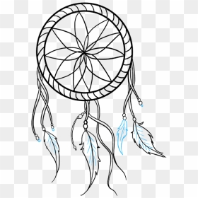 Photo For Dream Catcher Cup - Simple Dream Catcher Drawing, HD Png Download - dream catcher png