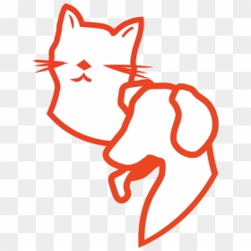 Dog Cat Head - Illustration, HD Png Download - cat head png
