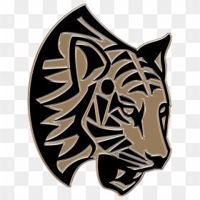 Transparent Tiger Head Png - Silhouette Vector Tiger Tribal, Png Download - cat head png