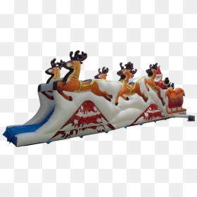 Santa Sleigh Obstacle - Amusement Ride, HD Png Download - santa sleigh png