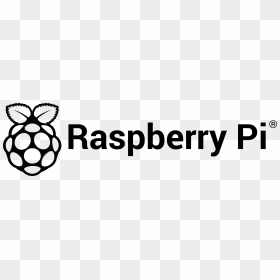 Rpi Logo Black Landscape Reg Print - Raspberry Pi 3 Icon, HD Png Download - landscape png