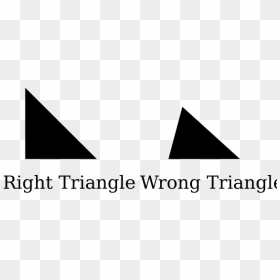 Right And Wrong Triangles - Triangle, HD Png Download - triangles png