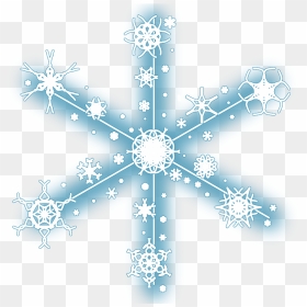 Transparent Snowflake Frame Png - Winter Christmas Snowflake, Png Download - frozen snowflake png