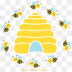 Click To Save Image - Cute Beehive Drawing, HD Png Download - beehive png