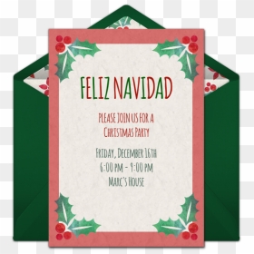 Feliz Navidad Invitation Template, HD Png Download - feliz navidad png