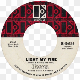 Light My Fire By The Doors Us Vinyl Side A 1967 Re - Queen Another One Bites The Dust B Side, HD Png Download - fire .png