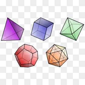 Tetrahedron 4 Faces, Cube 6 Faces, Octahedron 8 Faces, - Tetrahedron Faces, HD Png Download - triangles png