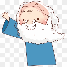 White Beard Grandfather Cartoons Clipart , Png Download - Grandfather With A Long Beard Cartoon, Transparent Png - white beard png