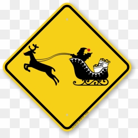 Amish Sign, HD Png Download - santa sleigh png