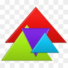 Segitiga Warna, HD Png Download - triangles png