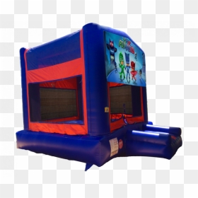 Pj Masks Red/blue/yellow Bounce House - Inflatable Castle, HD Png Download - bounce house png