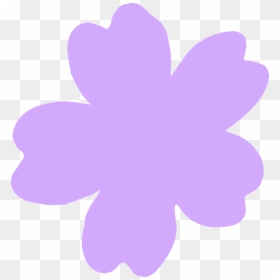 Light Purple Flower Clip Art - Light Purple Flower Clipart, HD Png Download - purple flower png