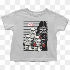 Star Wars Darth Vader Storm Trooper Lego Short Sleeve - Monty Python Black Knight T Shirt, HD Png Download - storm trooper png