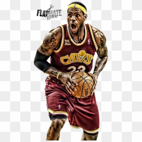 Graphic Library Download James Png Pictures Free Icons - Lebron James Art Png, Transparent Png - lebron png