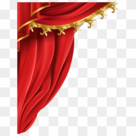 Curtains Transparent, HD Png Download - red curtain png