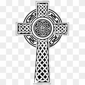 Celtic Cross Celtic Knot High Cross Christian Cross - Celtic Cross Line Drawing, HD Png Download - celtic cross png