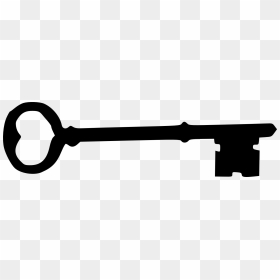 Skeleton Key Clipart Black And White, HD Png Download - skeleton key png