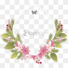 Free Png Frame Vintage Flower Png Image With Transparent - Wedding Frame Vector Png, Png Download - flower frame png