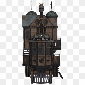 Steampunk Locomotive Front View Clip Arts - Front Of A Train Png, Transparent Png - steampunk png