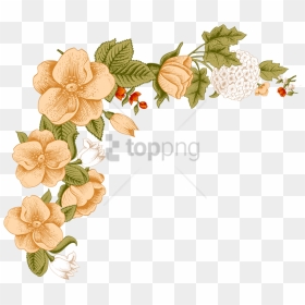 Free Png White Flower Frame Png Image With Transparent - Floral Frame Transparent Background, Png Download - flower frame png
