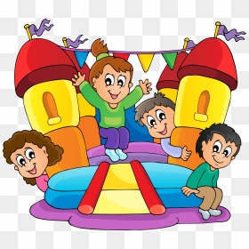 Free Clipart Bounce House Picture Black And White Library - Have Fun Clipart, HD Png Download - bounce house png