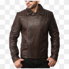Leather Jacket Mens Biker , Png Download - Leather Jacket, Transparent Png - biker png