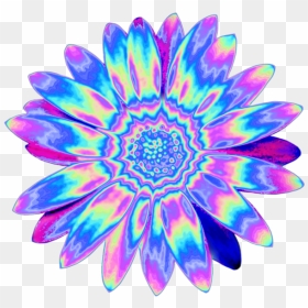 Vaporwave Png Transparent, Png Download - purple flower png
