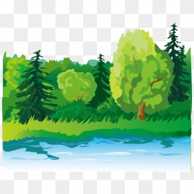 Cartoon Lake Png - Tree And Lake Clip Art, Transparent Png - lake png