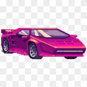 Pixel Retro Car Transparent - Retro Car Png, Png Download - pixel png