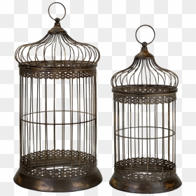 Bird Cage - Old Fashioned Ornate Bird Cage, HD Png Download - cage png