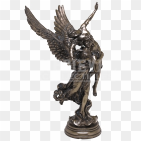 Winged Fame Statue - Pheme, HD Png Download - greek statue png