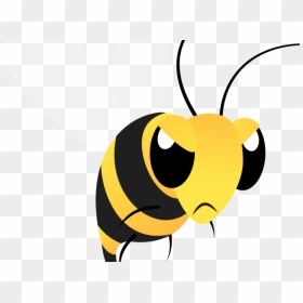 Bumblebee Clipart Mean To Bee - Transparent Angry Bee, HD Png Download - bees png