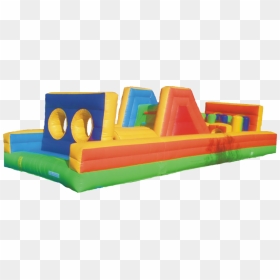 Transparent Obstacle Course Clipart - Inflatable, HD Png Download - bounce house png