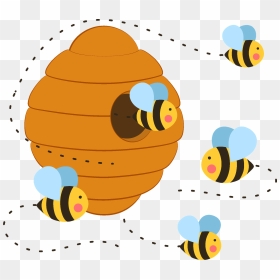Beehive Clipart, HD Png Download - beehive png