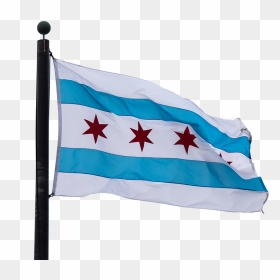 Transparent Flagpole Clipart - Chicago Flag Transparent Clipart, HD Png Download - flag pole png