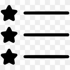 List Star - Star List Png Icon, Transparent Png - star icon png