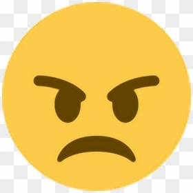 #angry #mad #upset #unhappy #emoji #emoticon #face - Discord Angry Emoji Transparent, HD Png Download - mad emoji png