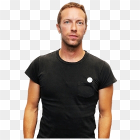 Chris Martin Black T Shirt Clip Arts - Dakota Johnson Chris Martin, HD Png Download - black tshirt png