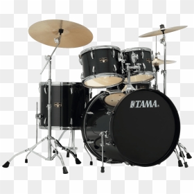 Drums Transparant Png - Tama Black Drum Kit, Transparent Png - drums png