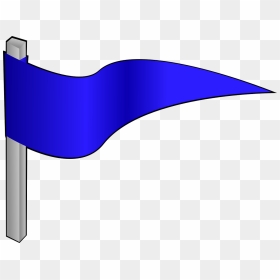 Blue Flag Clip Art, HD Png Download - flag pole png