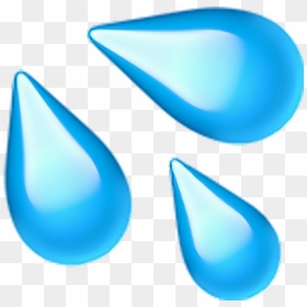 Waterdrops Sweatdrops Drops Water Emoji - Water Drops Emoji Png, Transparent Png - water emoji png