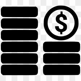 Money Stack - Accounting Icon Png Black & White, Transparent Png - money stack png