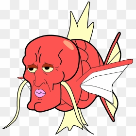 Handsome Squidward Magikarp - Pokemon Magikarp, HD Png Download - magikarp png