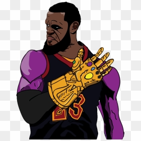 Call Me Thanos James - Lebron James Cartoon Art, HD Png Download - lebron png