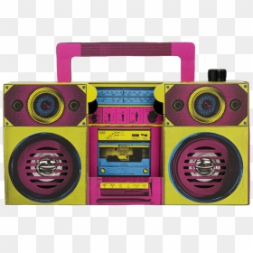 #boombox #boom #box #popart #colorful #music #sound - Boombox Speaker, HD Png Download - boombox png
