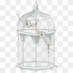 Bird Cage Transparent White , Png Download - White Bird Cage Png, Png Download - cage png